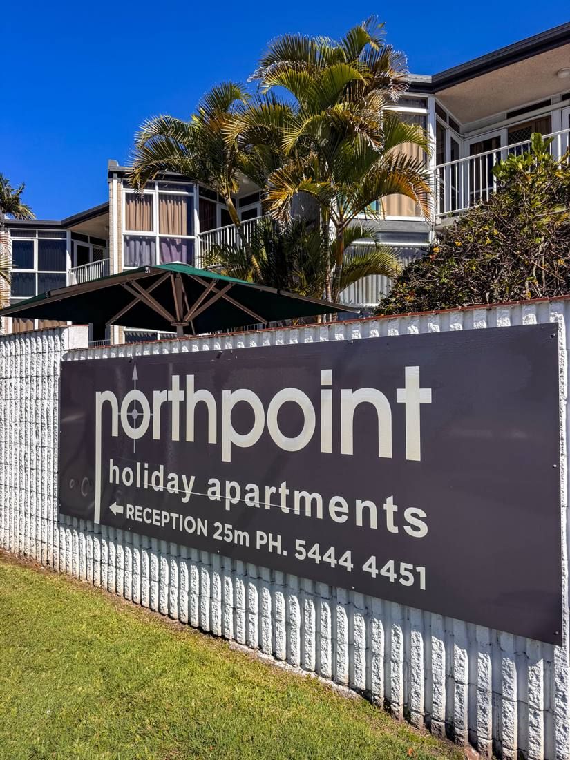 Northpoint street sign, Northpoint Apartments Alexandra Headland